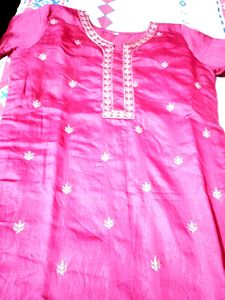 Chanderi Silk Kurti