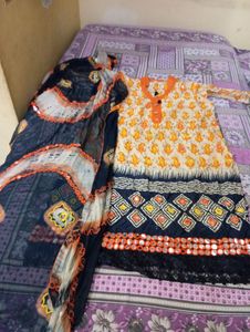Beautiful Cotton Kurta With Dupatta