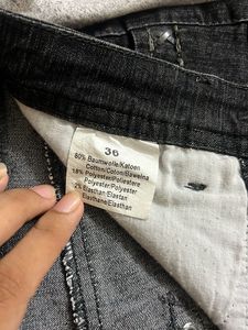 CHARCOAL DENIM SHORTS
