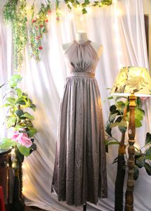 Elegant satin Maxi Dress