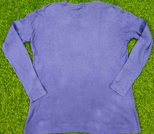 Imported Purple Pullover Sweater