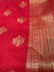 Elegant Red Banarasi Saree