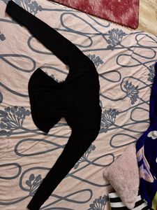 Black Long Sleeve Winter Top.NOT WORN EVEN ONCE