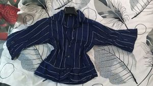 Striped Navy Blue Shirt