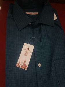 Men&#39;s Blue Checked Shirt
