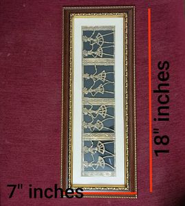 Framed Tribal Dancer Artwork Dhokra Art