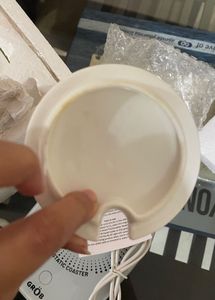 New Heating coasterWhite Ceramic Mug