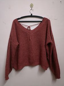 Deep Neck Sweater For Women