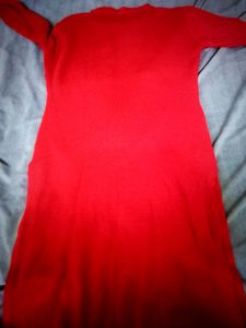 Red ♥️ Woollen Kurta For Sale