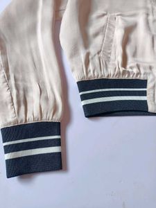 Bershka Pink Bomber Jacket Made In Morocco Sz-M