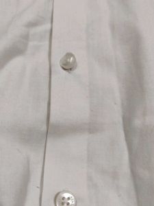 Men&#39;s White Long Sleeve Cotton Formal Shirt