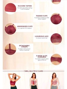 Padded Underwired Full Coverage Lace Bra