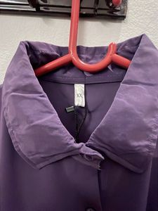 Elegant Purple Peacock Blouse