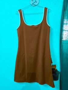 Chic Brown Mini Dress