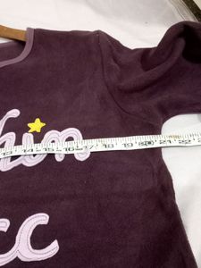 Wine Colour Full Sleeveless T-shirt