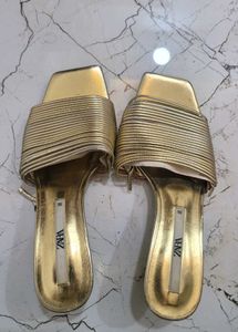 Original Zara Gold Heels