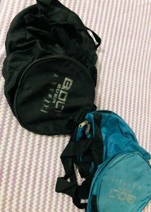 BOLT Gym Bags - Black and Teal
