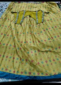 💛 Yellow Gown With Duppata 💛