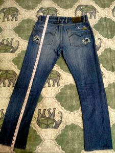 Straight Fit Blue Jeans