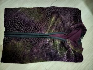 Velvet Animal Print Top