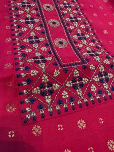 Pink Embroidery Kurta