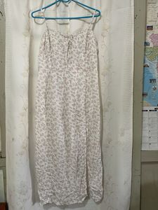 pink floral midi dress