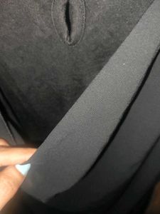 black cutout top