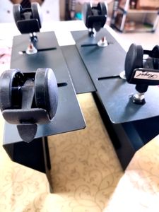 Metal CPU Trolley (Black) /CPU Trolley with Wheels/Computer Floor Stand Trolley with Castor Wheels with locking System Multiple use.