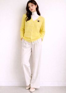 Yellow Lace Cardigan