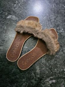 Catwalk Fur Flats