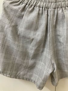 Grey Plaid Skort
