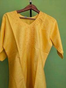 Chanderi Cotton Kurti