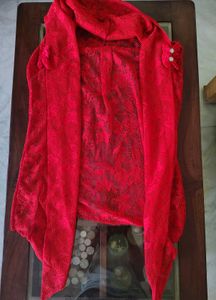 Combo of 2 Stylish Shrug Red And Yellow