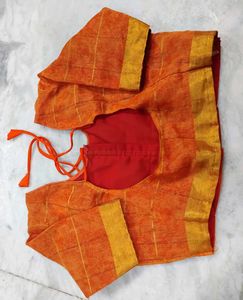 Orange Colour Formal Blouse