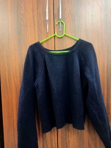 Korean Blue Knit Sweater