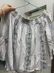 Boho Off&amp;on-the-Shoulder Top