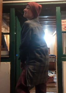 Oversized Plaid long Shirt - Shaket