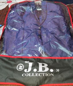 KIDS BLAZER WITH COATY, Size-8 Navy Blue Colour