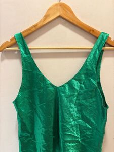 Emerald Green Beautiful satin Top
