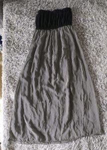Striped Strapless Dress