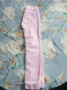 Light Pink Colour Jeans For girls