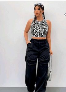 Zebra Print Tank Top
