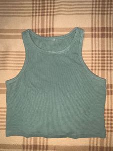 Cute Green  Crop Tank Top