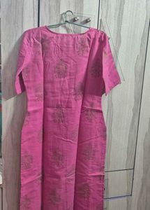 Pink Printed Kurta