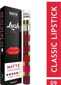 Orgatre Lipstick 5 Shades+1 Gloss