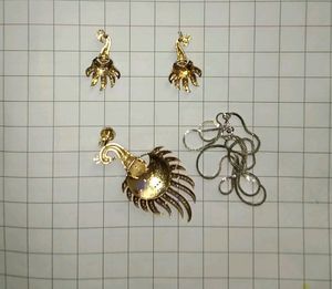 🎀New💥 Peacock AD Necklace Set