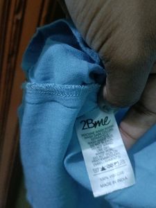 2BMe Light Blue Top With Bell Sleeves