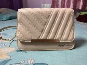 Women White Sling Bag