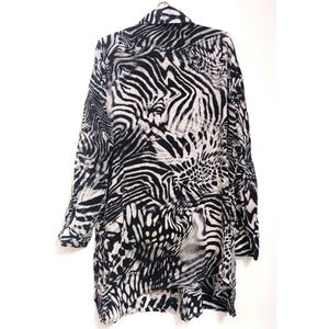 Animal Print Button-Down Shirt