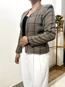 Checked Blazer